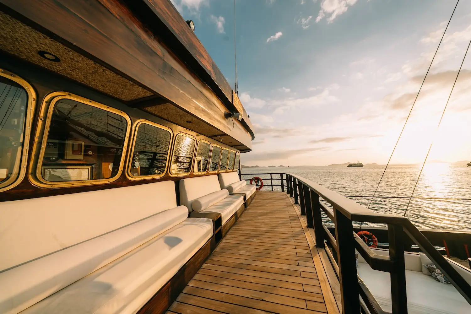 Samsara Samudra deck at sunset